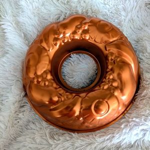 Mid-century copper plate aluminum jello mold